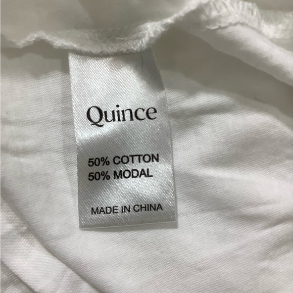 Quince Short Sleeve V-Neck Cotton Modal Tee - Picture 4 of 5